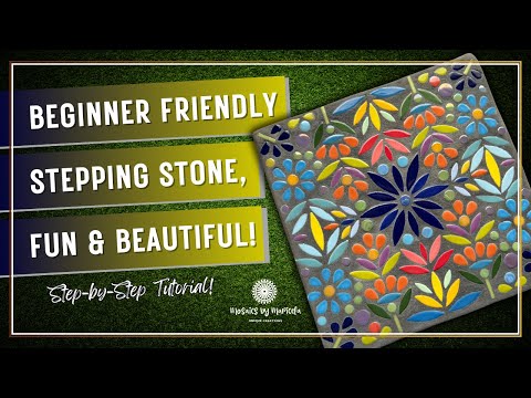 Garden Mosaic Stepping Stone Craft 2