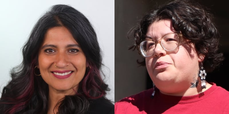 Sonali Kolhatkar with Josefina Mora-Cheung 1