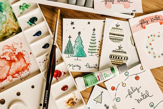 Holiday Card-making Block Print Class 1
