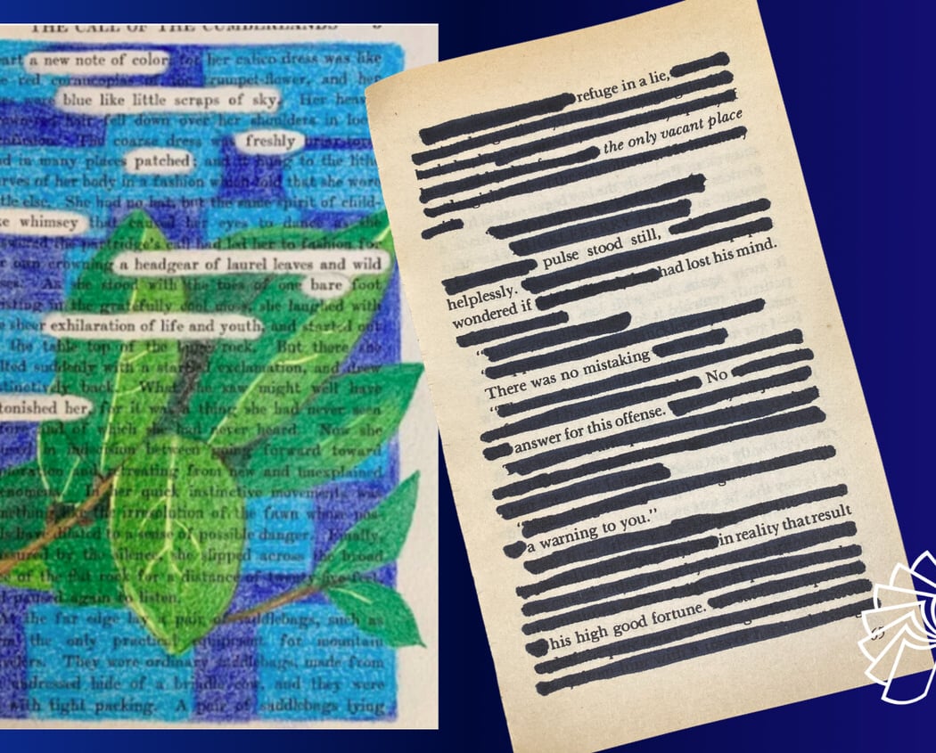 Erasure/Blackout Poetry Workshop 1