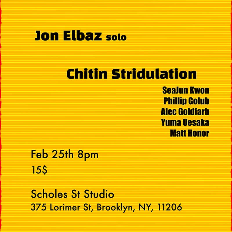Chitin Stridulation Jon Elbaz 1