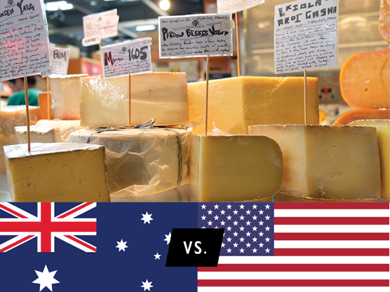 The Great American Cheese Tour: USA v. Australia 1