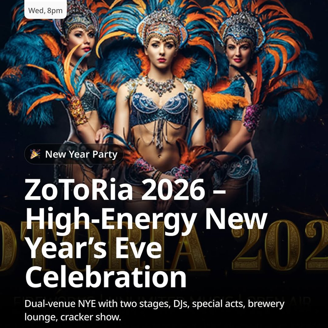 ZoToRia 2026 – High Energy NYE Celebration 1