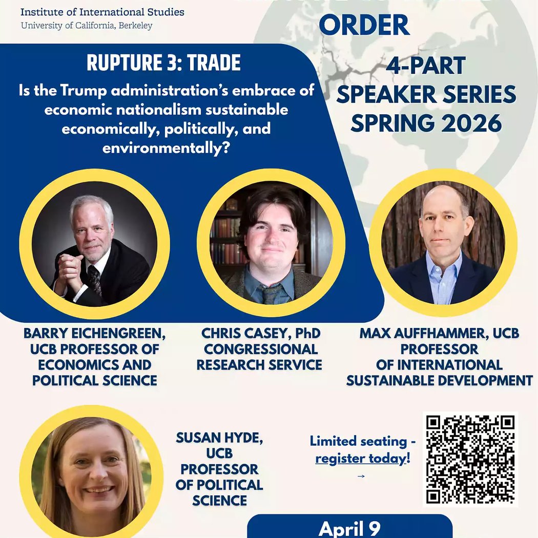 IIS Spring Speaker Series - Rupture: The U.S. and the Fate of World Order (Rupture #3: Trade) 1