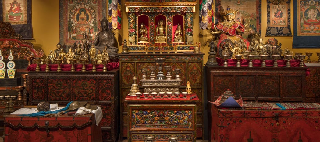 Tibetan Buddhist Shrine Room Installation 1