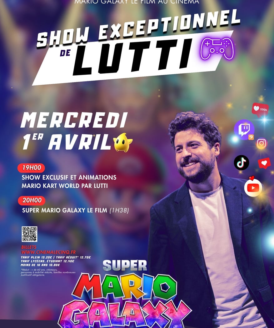 Lutti au Cinq - Show, Animations Mario Kart World + Film 1