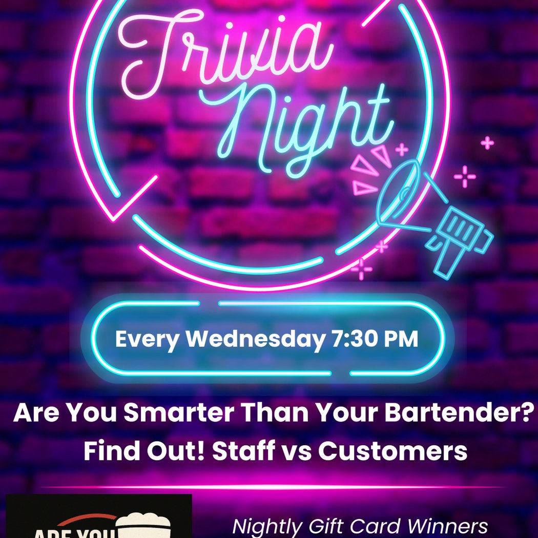 Are You Smarter Than Your Bartender?! Trivia
