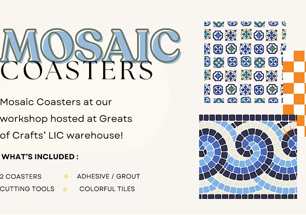 Mosaic Workshop : Coasters