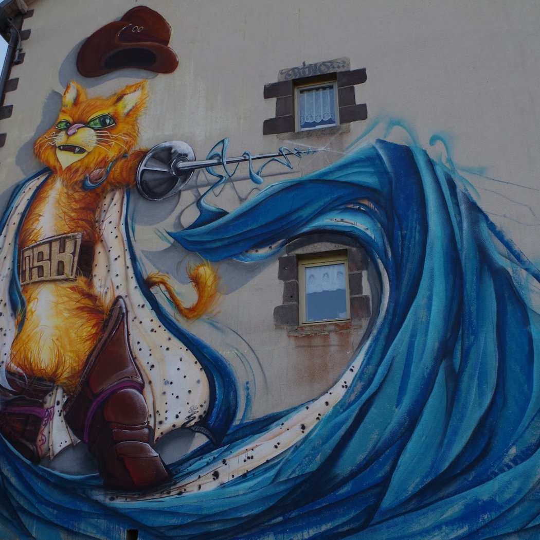 Oeuvre Street-art Le Chat BOTTÉ par RINO 2