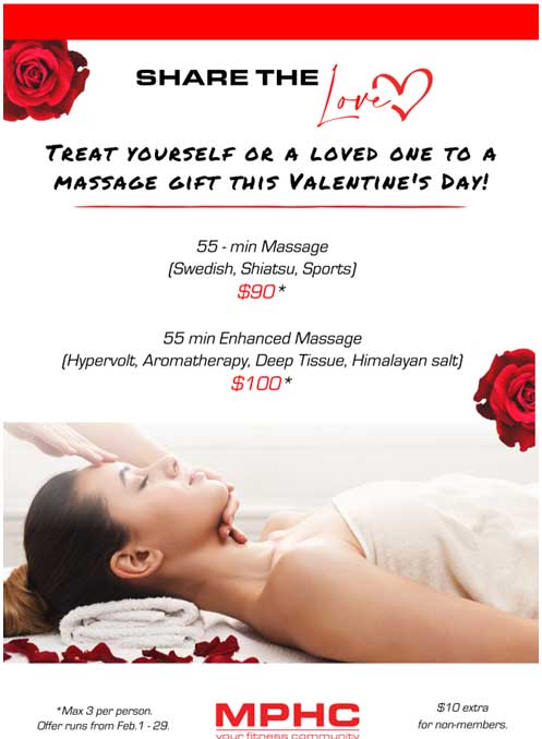 Share the Love! Treat yourself or a loved one to a Massage Gift this Valentines Day! 1