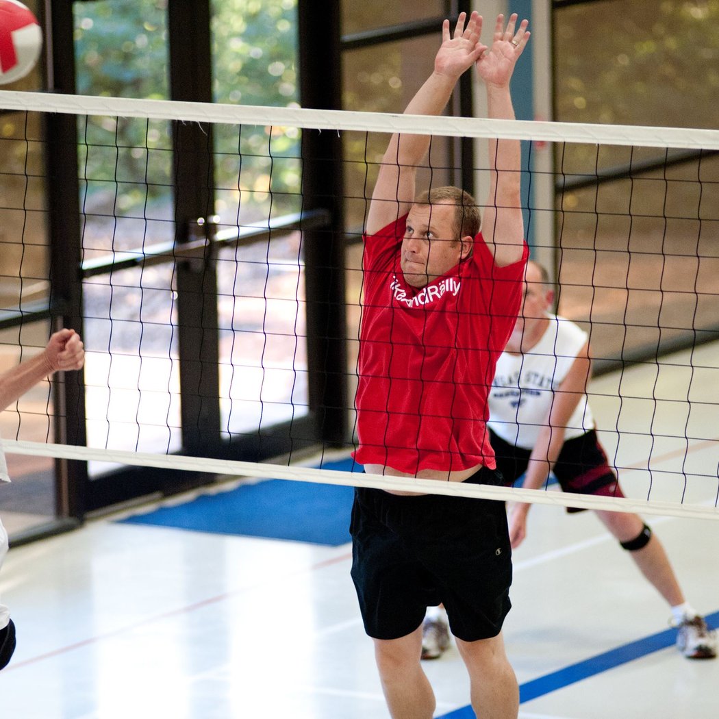 Evening Volleyball Play