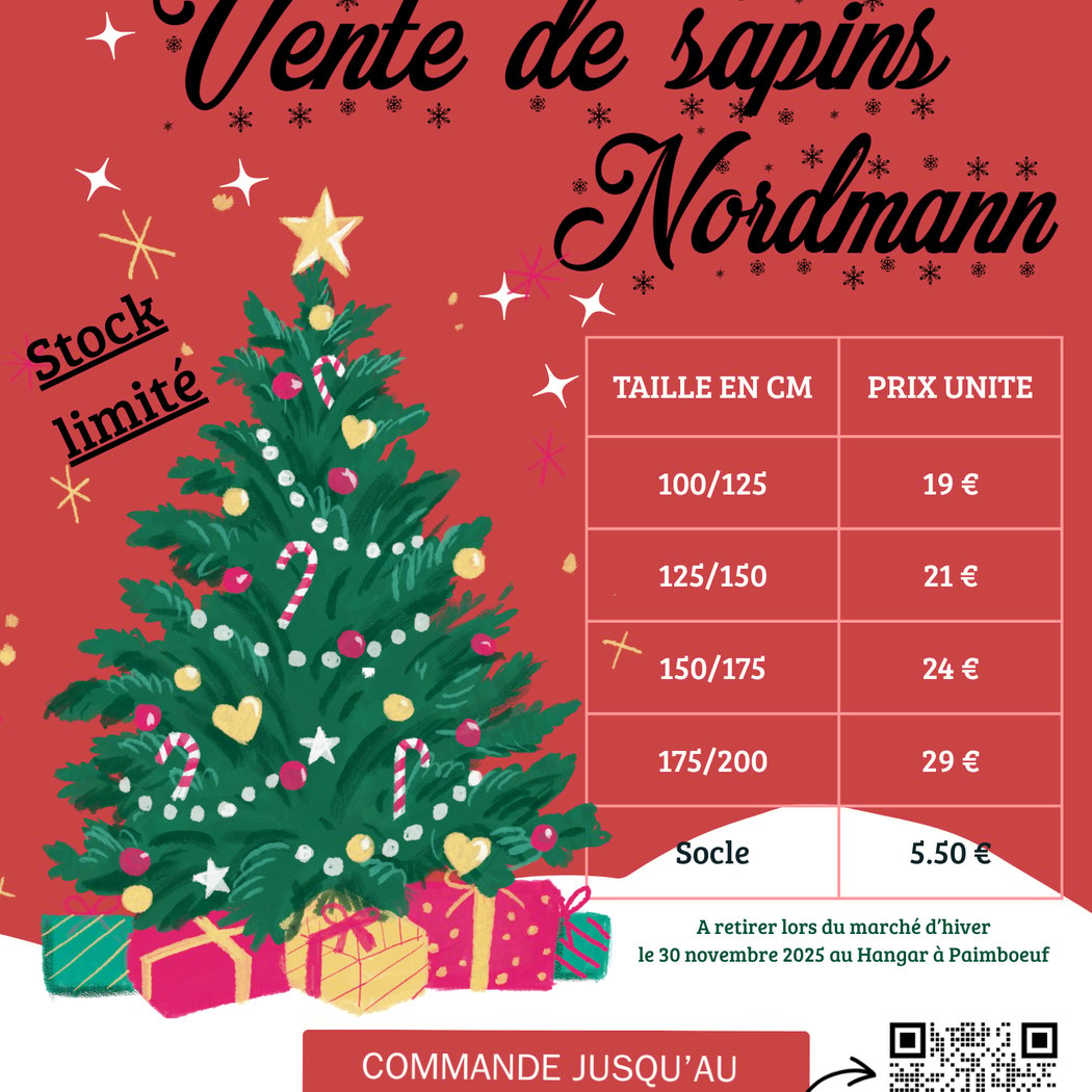 Vente de sapins Nordmann par l'ALP 1