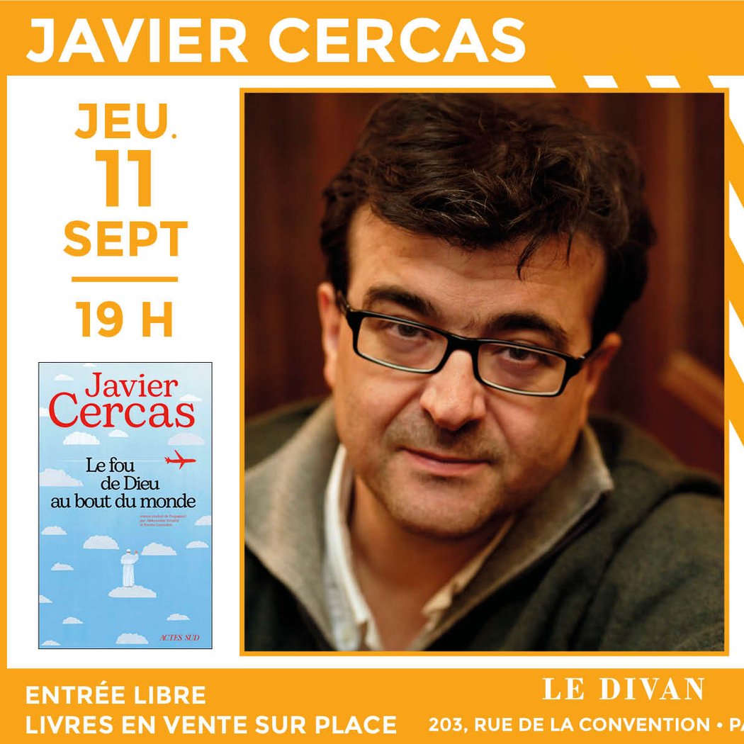 Javier Cercas présente son livre « Le Fou de Dieu au bout du monde » 1