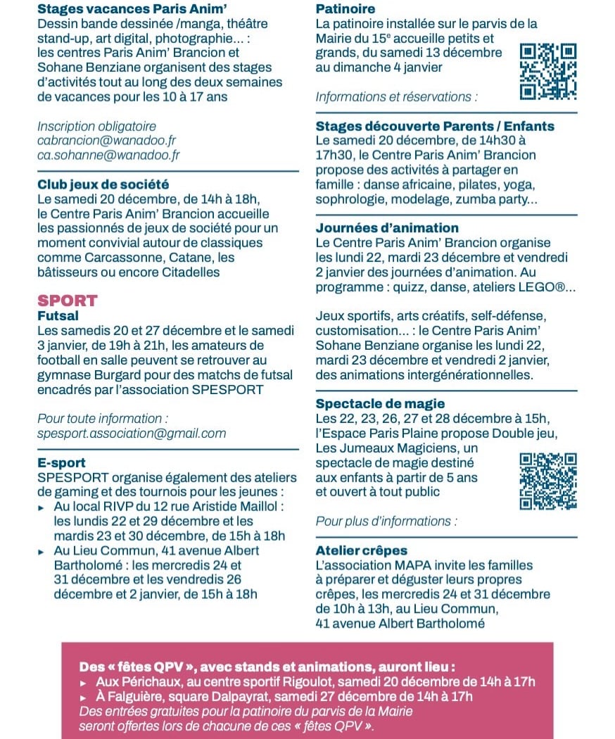 Journées d'animation 1