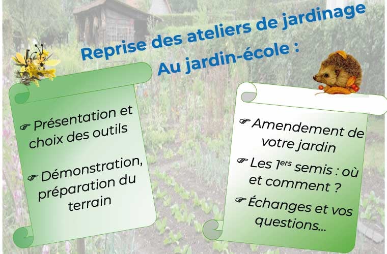 Reprise des ateliers de jardinage 1