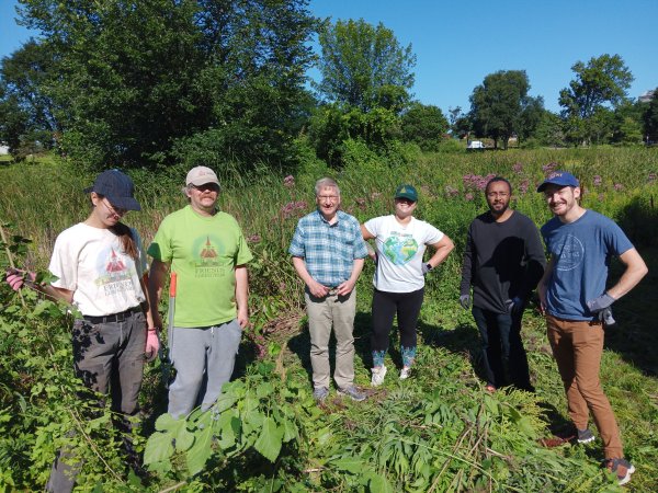 Invasive Species Pull at Loring Pond 2