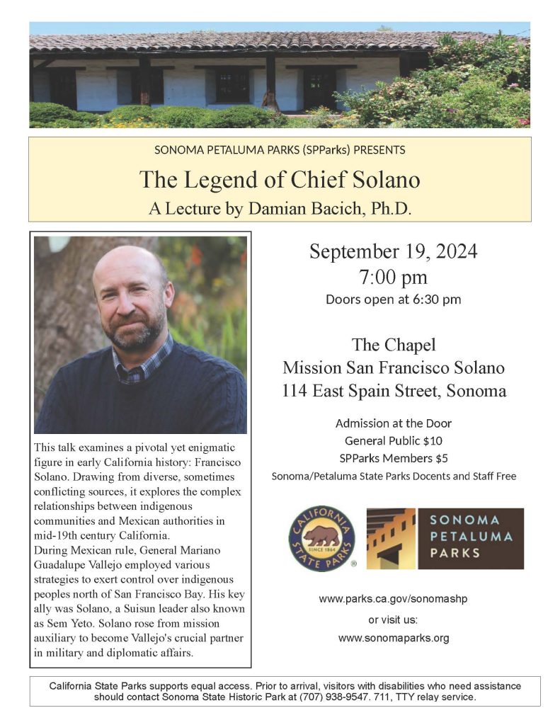 Lecture – Damian Bacich – The Legend of Chief Solano 1