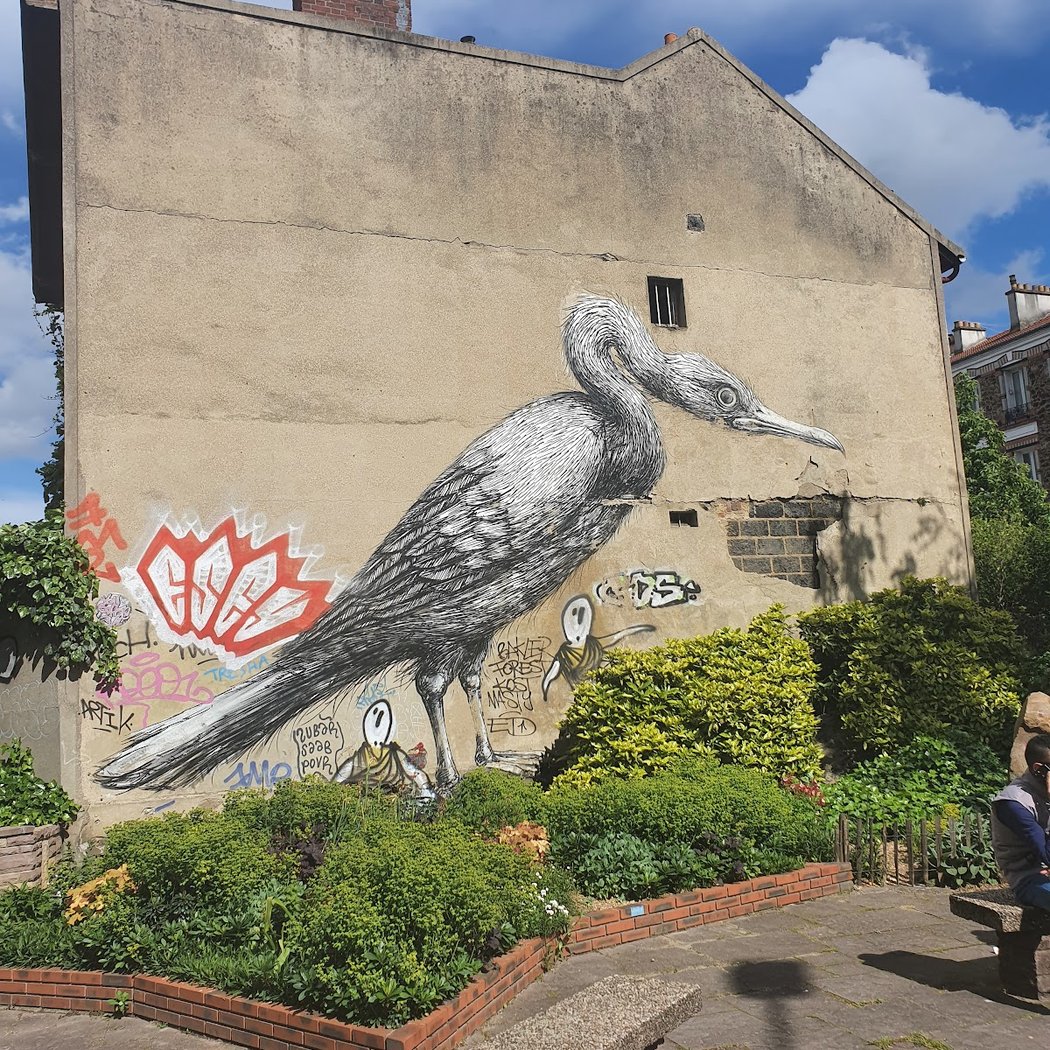 Street art -l'Héron 2