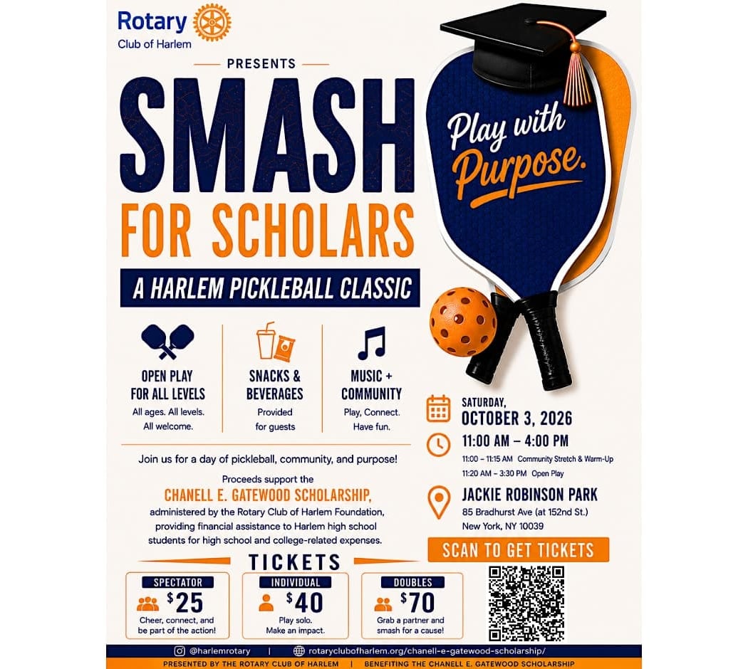 Smash For Scholars: A Harlem Pickleball Classic