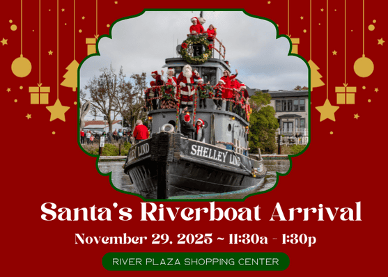 Santa’s Riverboat Tug Boat Arrival + Small Business Saturday 1
