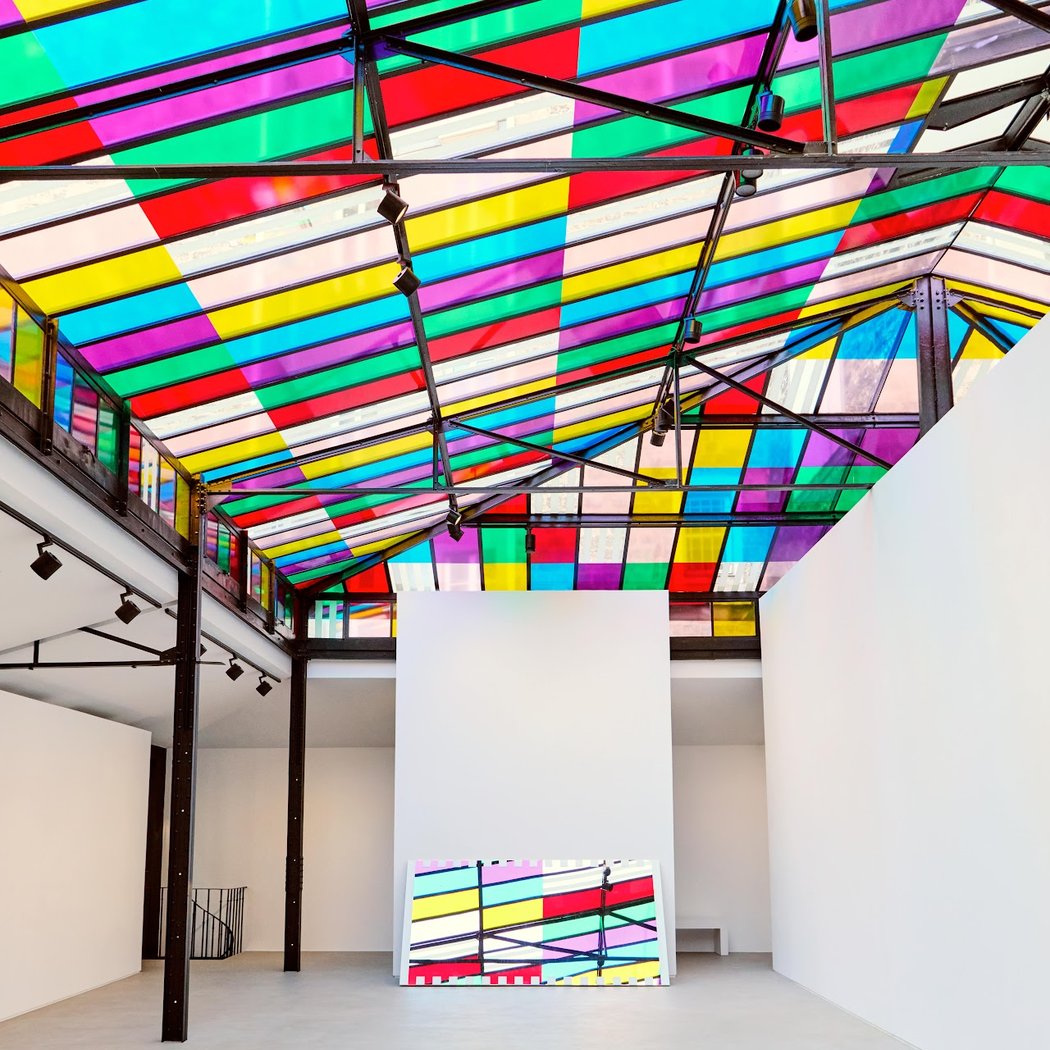 Exposition Daniel Buren et Miles Greenberg 1