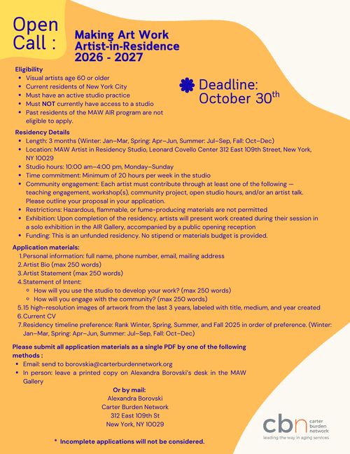 Artist-in-Residence Program 1