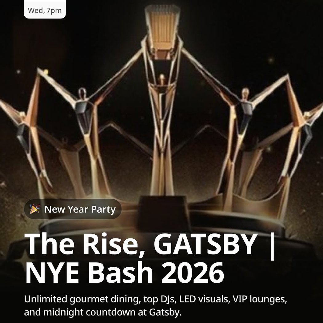 The Rise, GATSBY | NYE Bash 2026 1
