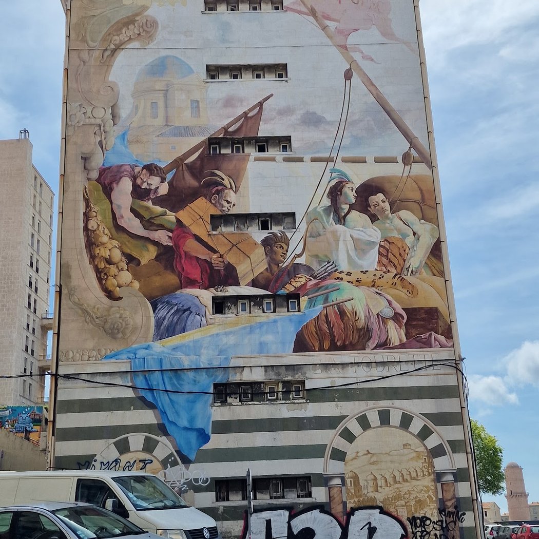 Fresque murale: Le Commerce 2