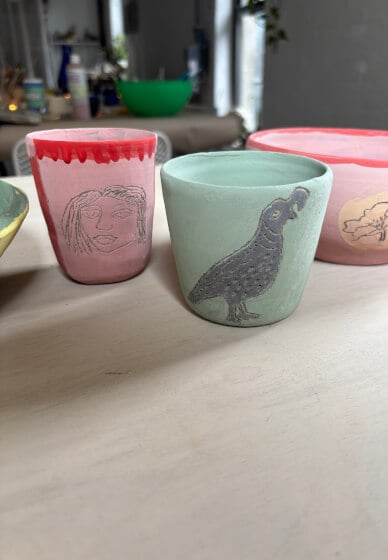 Sgraffito Bowl and Cup Workshop 1