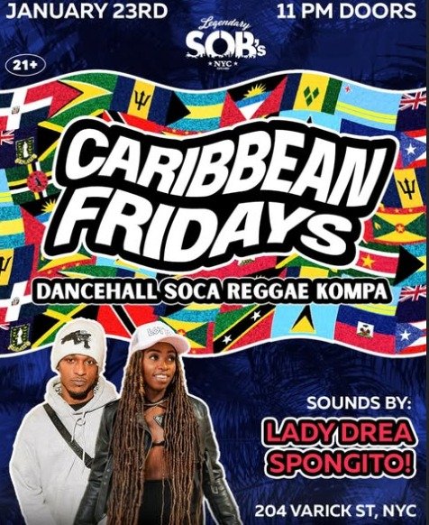 Caribbean Fridays w/ Lady Drea & Spongito 1