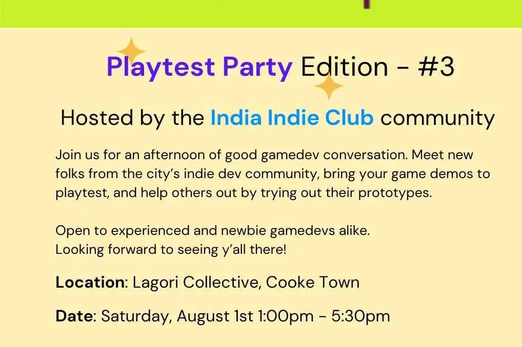 IIC: Indies Meetup - Playtest Party 1