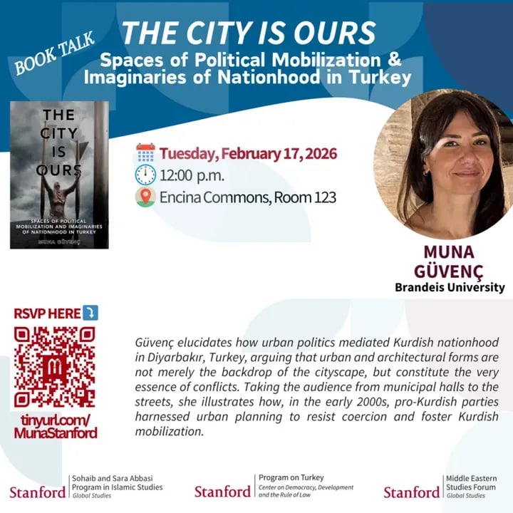 The City Is Ours: Spaces of Political Mobilization and Imaginaries of Nationhood in Turkey | Book Talk with Muna Güvenç 1
