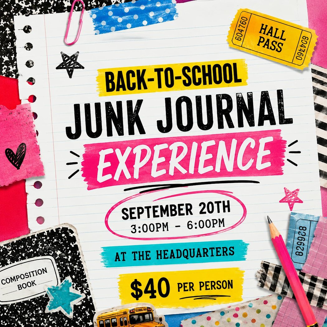 ✂️ BACK-TO-SCHOOL JUNK JOURNAL EXPERIENCE! ✨ 1