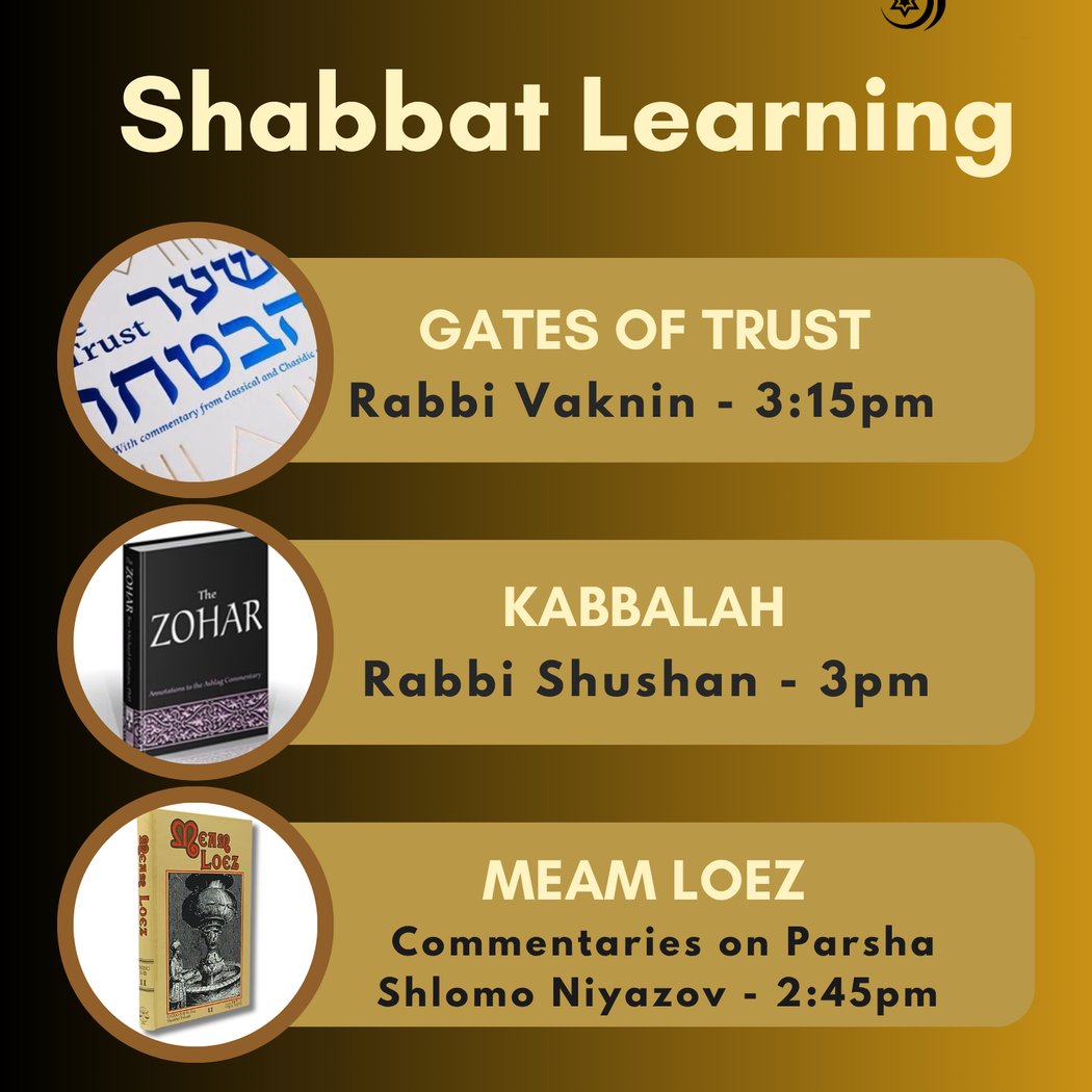 Shabbat Torah Learning 1