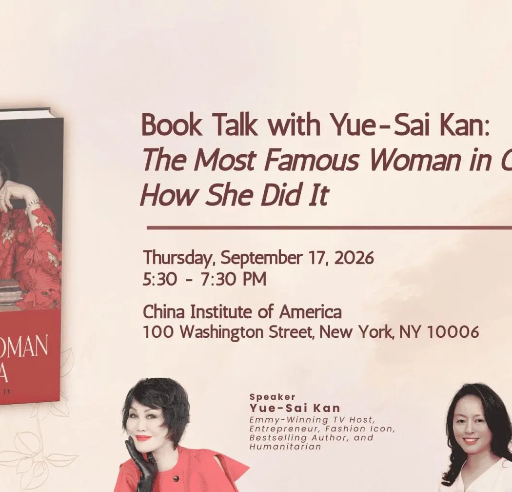 Book Talk with Yue-Sai Kan: The Most Famous Woman in China and How She Did It