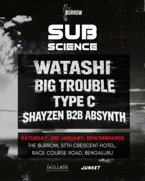 Sub Science ft. Watashi, Big Trouble, Type C, Shayzen b2b Absynth 1
