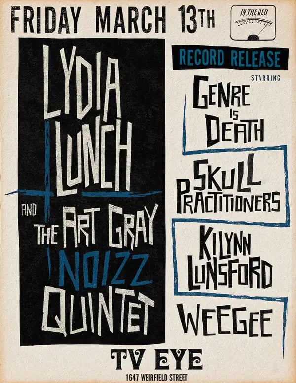 Lydia Lunch, The Art Gray Noizz Quintet 1