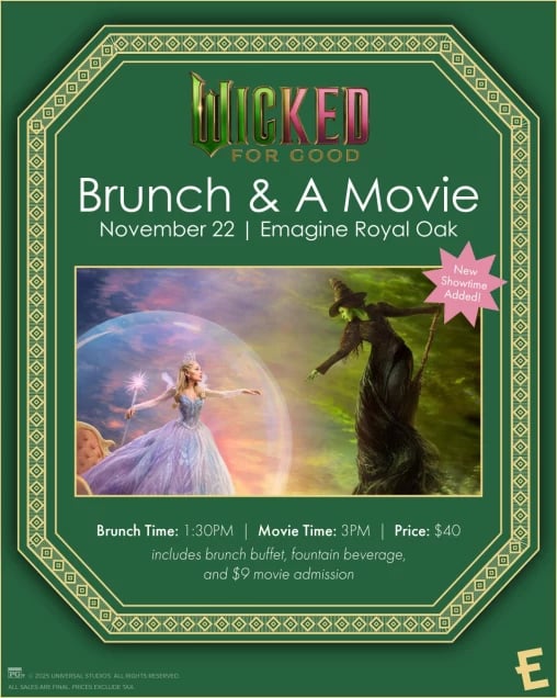 Wicked For Good: Brunch and Movie 1