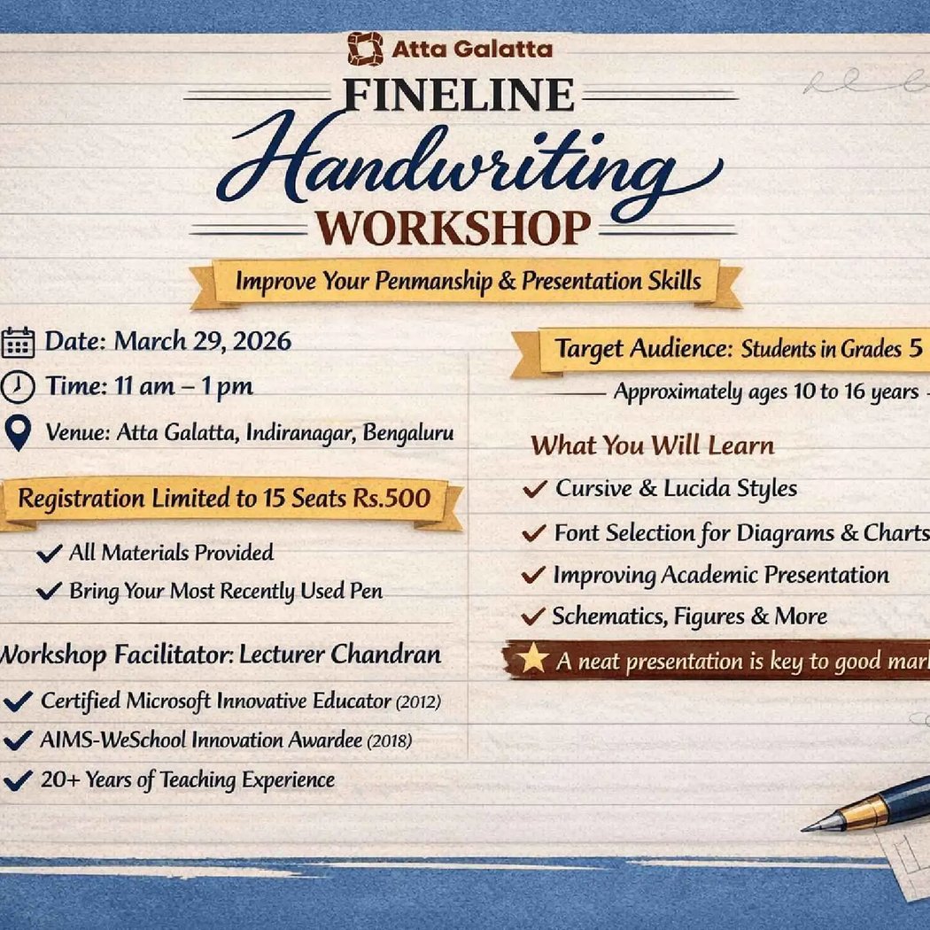 Fineline Handwriting Workshop 1