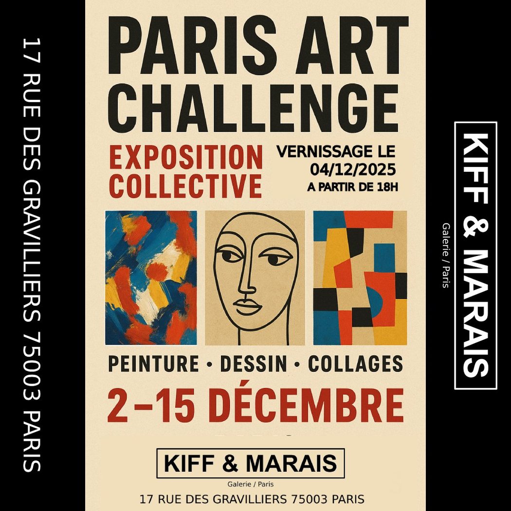 Opening of the Paris Art Challenge - Painting, Collage & Illustration Edition 1