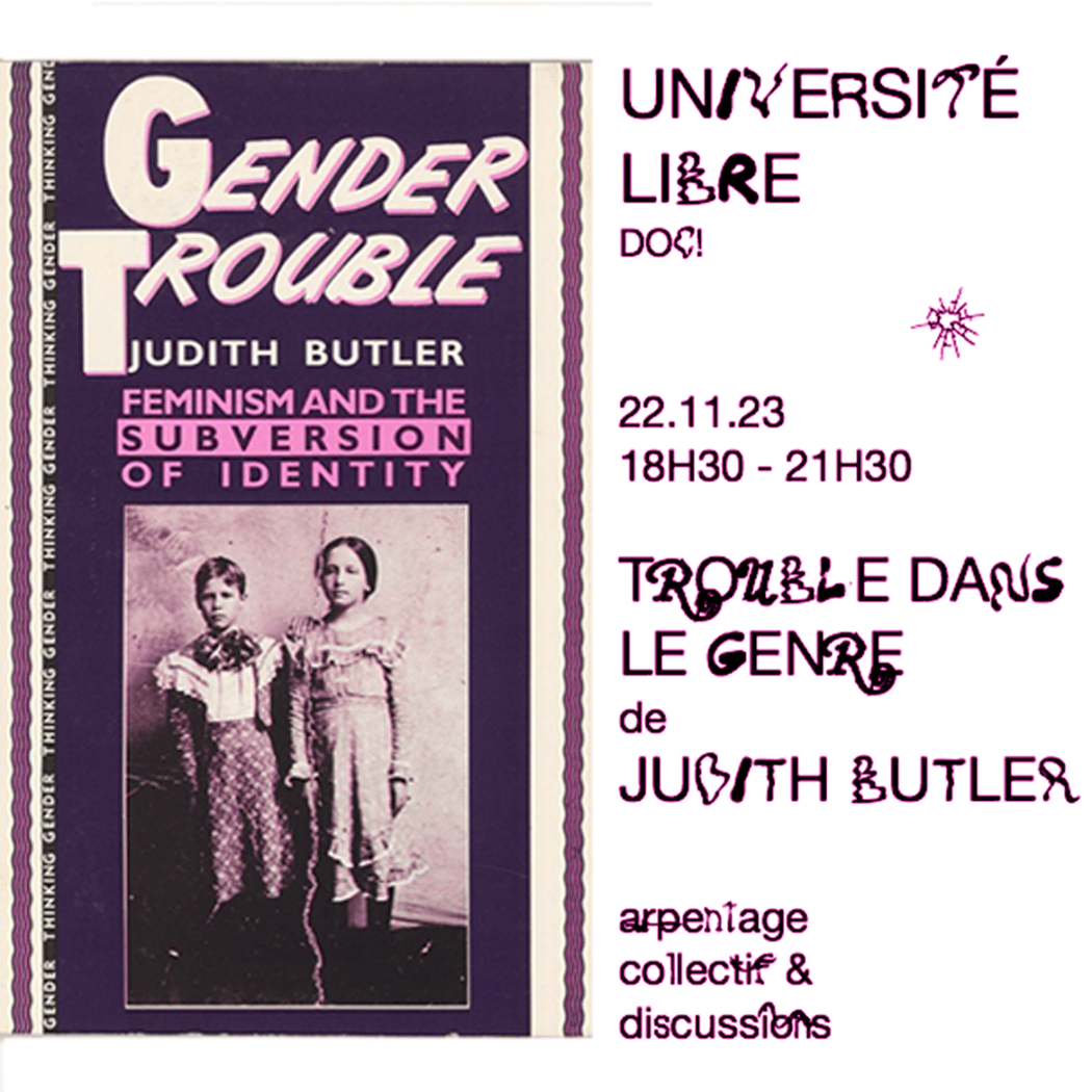 Université Libre : Trouble dans le genre de Judith Butler 1