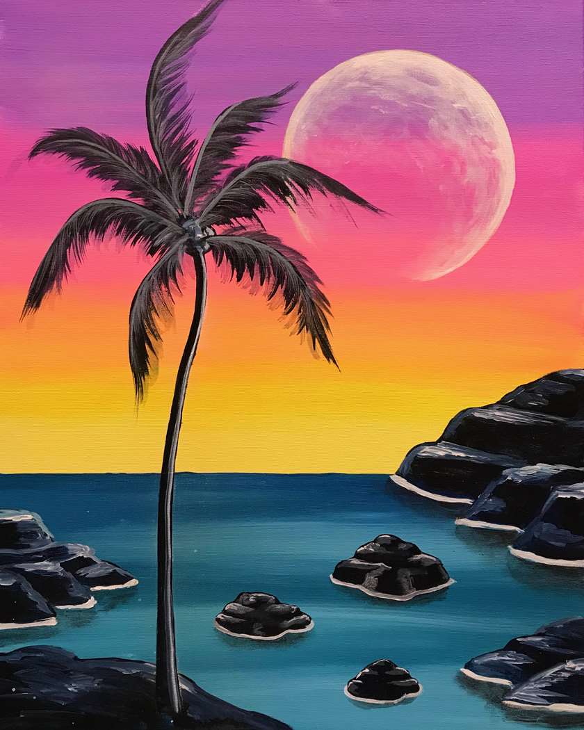 Moonrise Dusk 1