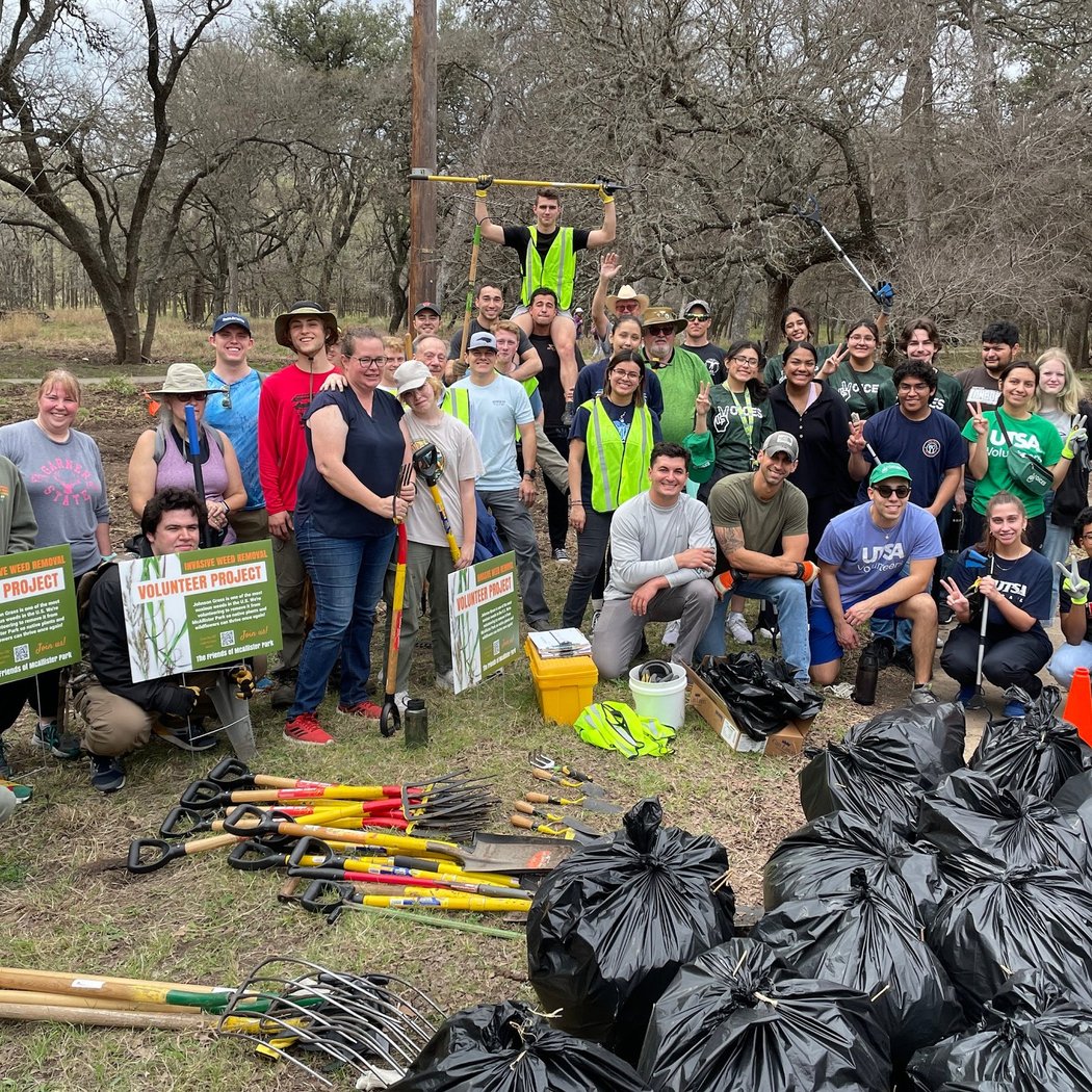 July Johnson Grass Removal at McAllister Park 4