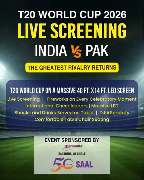 Live Screening - India vs Pak T20 World Cup 1