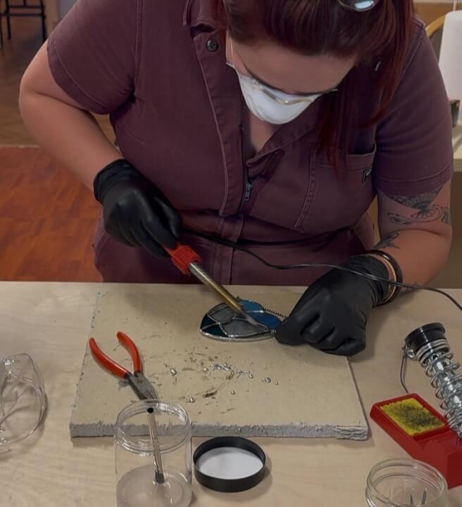 Pride Flag Stained Glass Workshop 2
