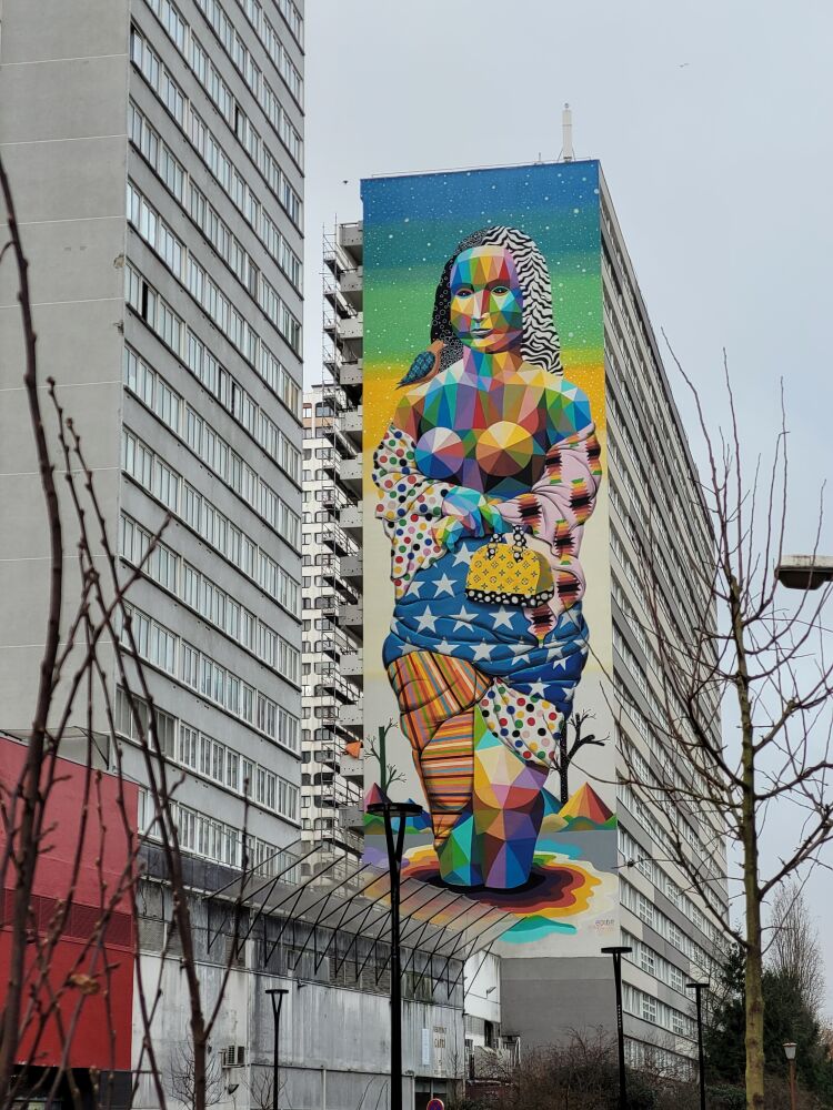 Street Art "Mona Lisa La Joconde" d'Okuda 2