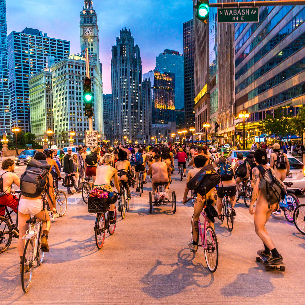 World Naked Bike Ride Michigan 5th Anniversary