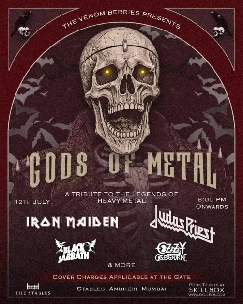Gods of metal : A live tribute concert by The Venom Berries 1