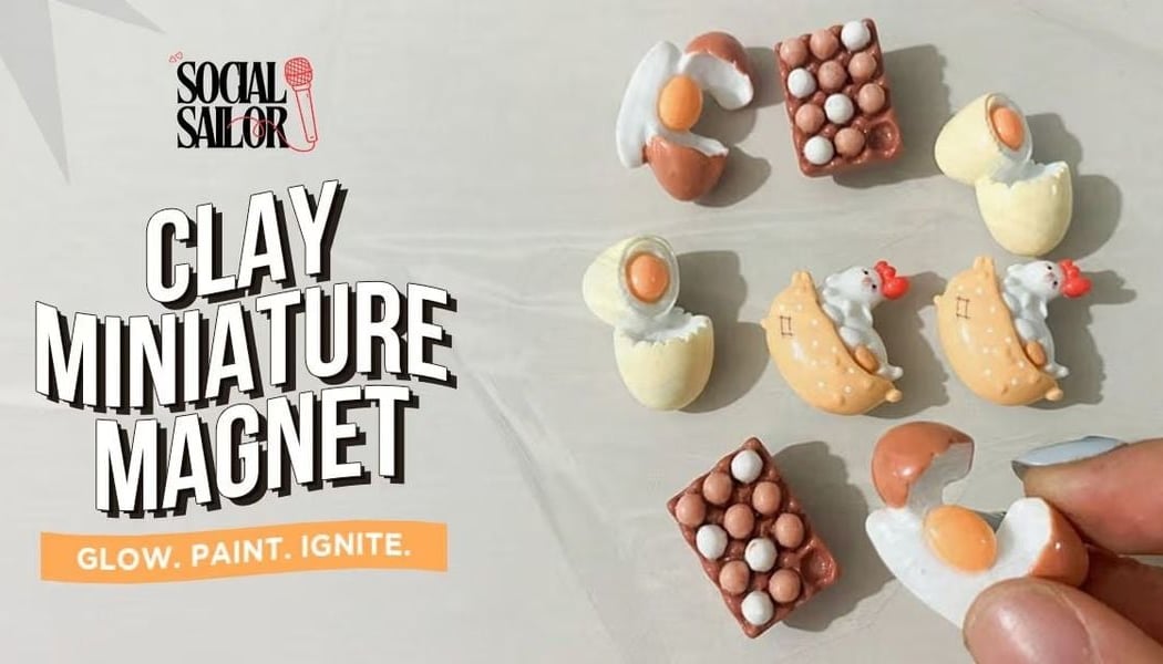 Clay Miniature Magnet Date 1