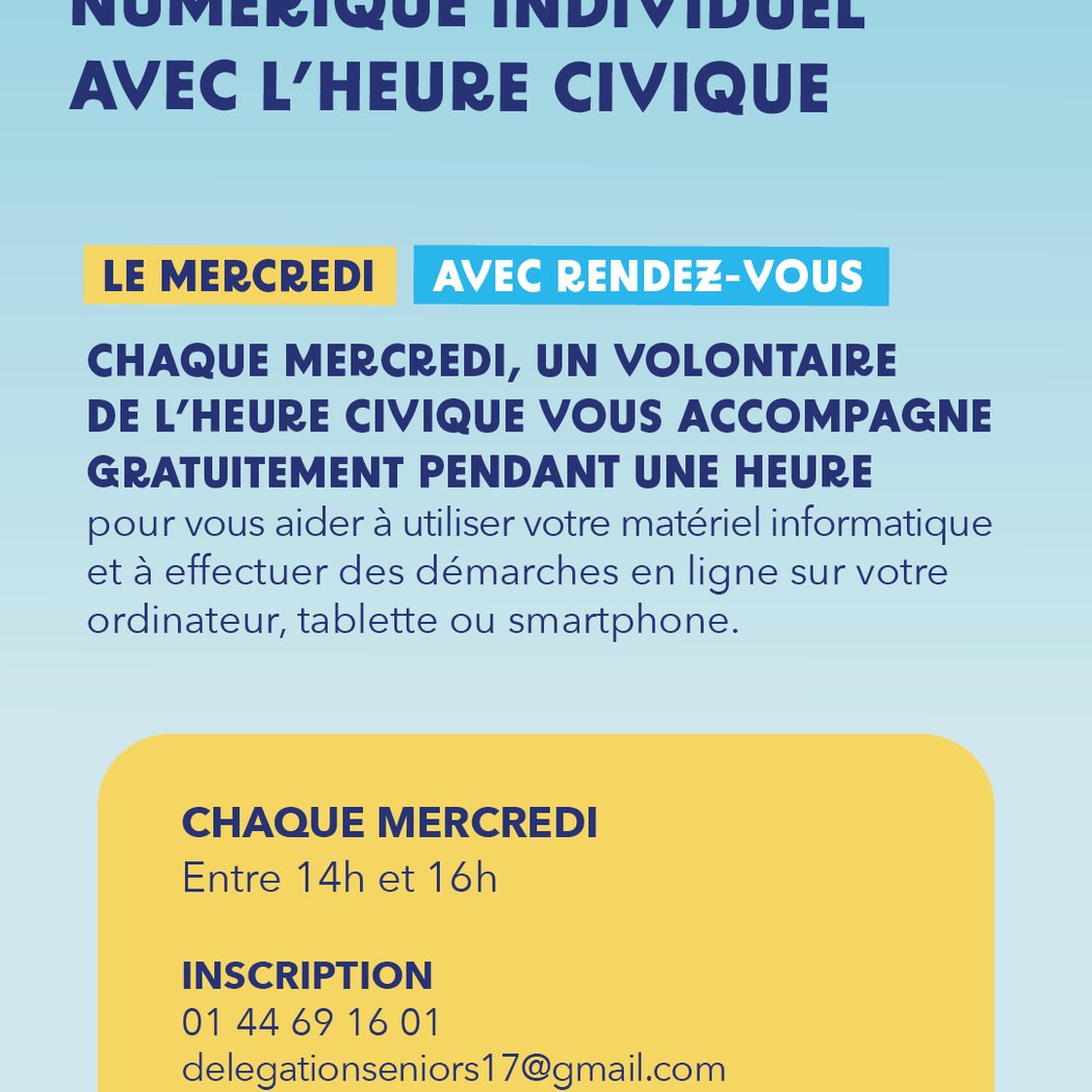 Accompagnement num érique individuel avec l'Heure Civique